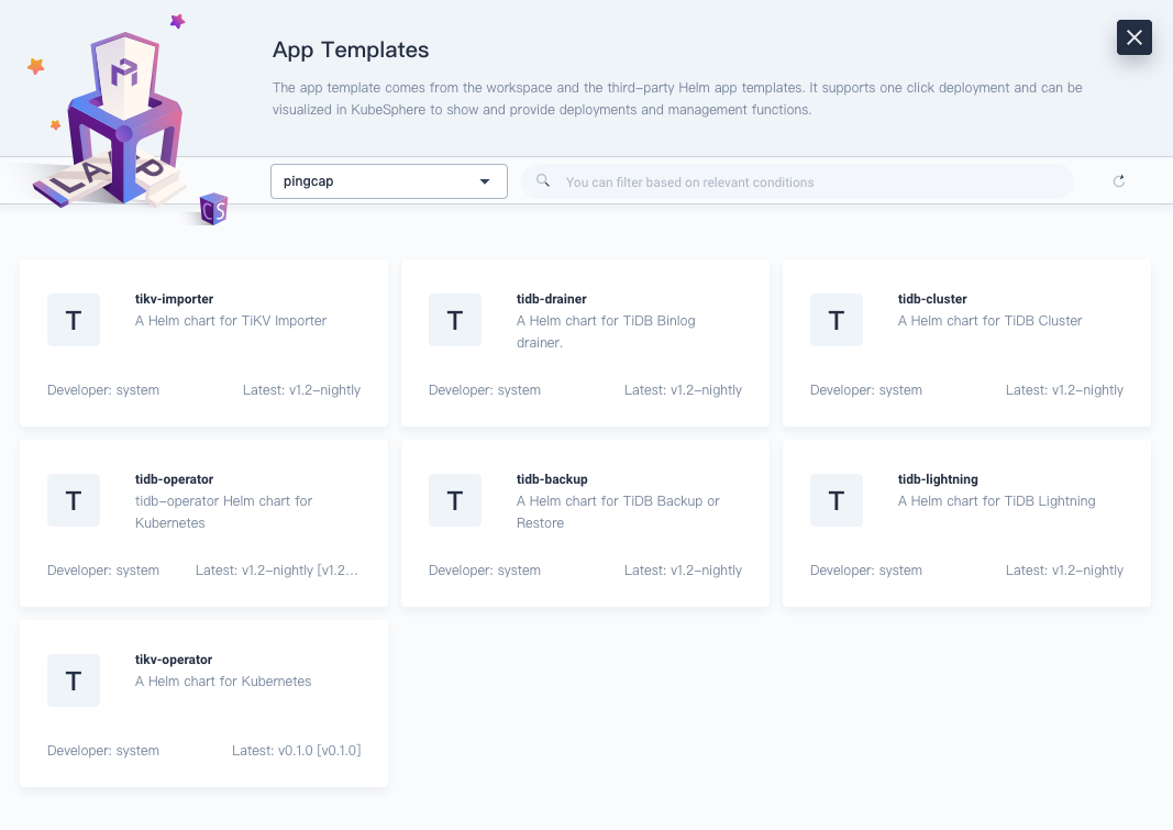 Add tidb-operator chart