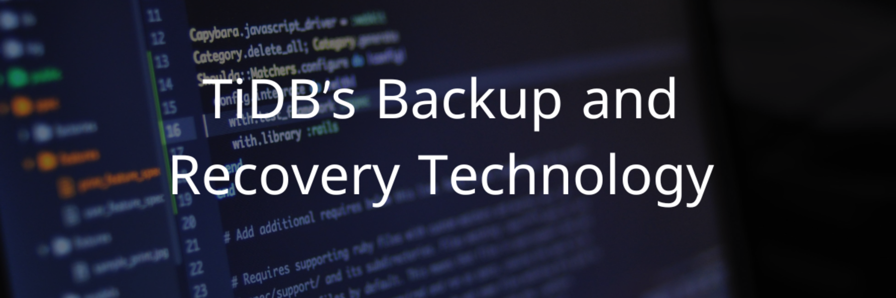TiDB Backup and recovery