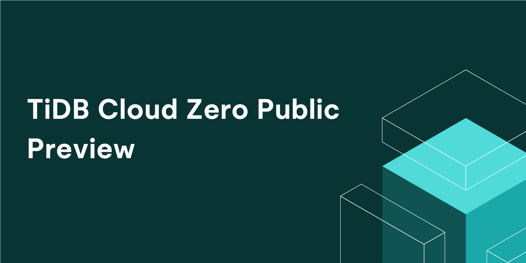 TiDB Cloud Zeroパブリックプレビュー：1秒でデータベースを起動、3クリックで利用開始 | PingCAP株式会社